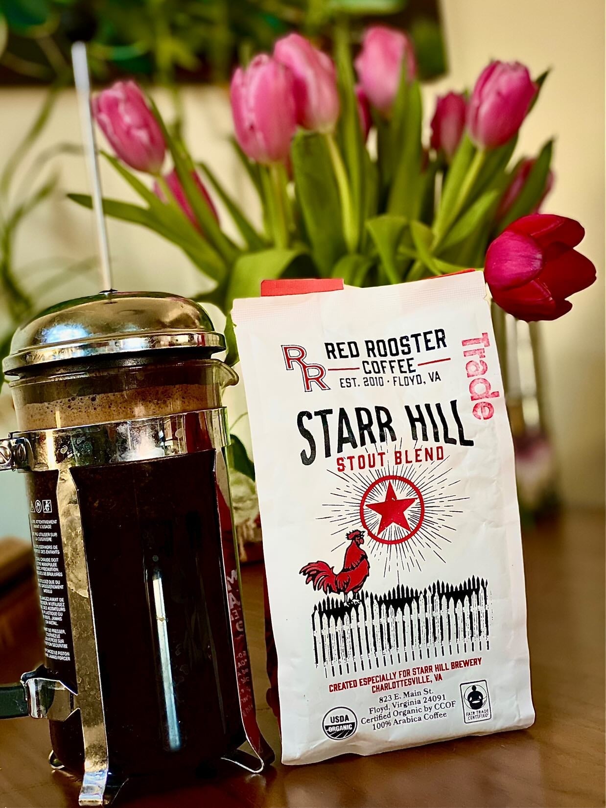 Organic Starr Hill Stout Blend - Coffee Beans for Home and Office Brewing