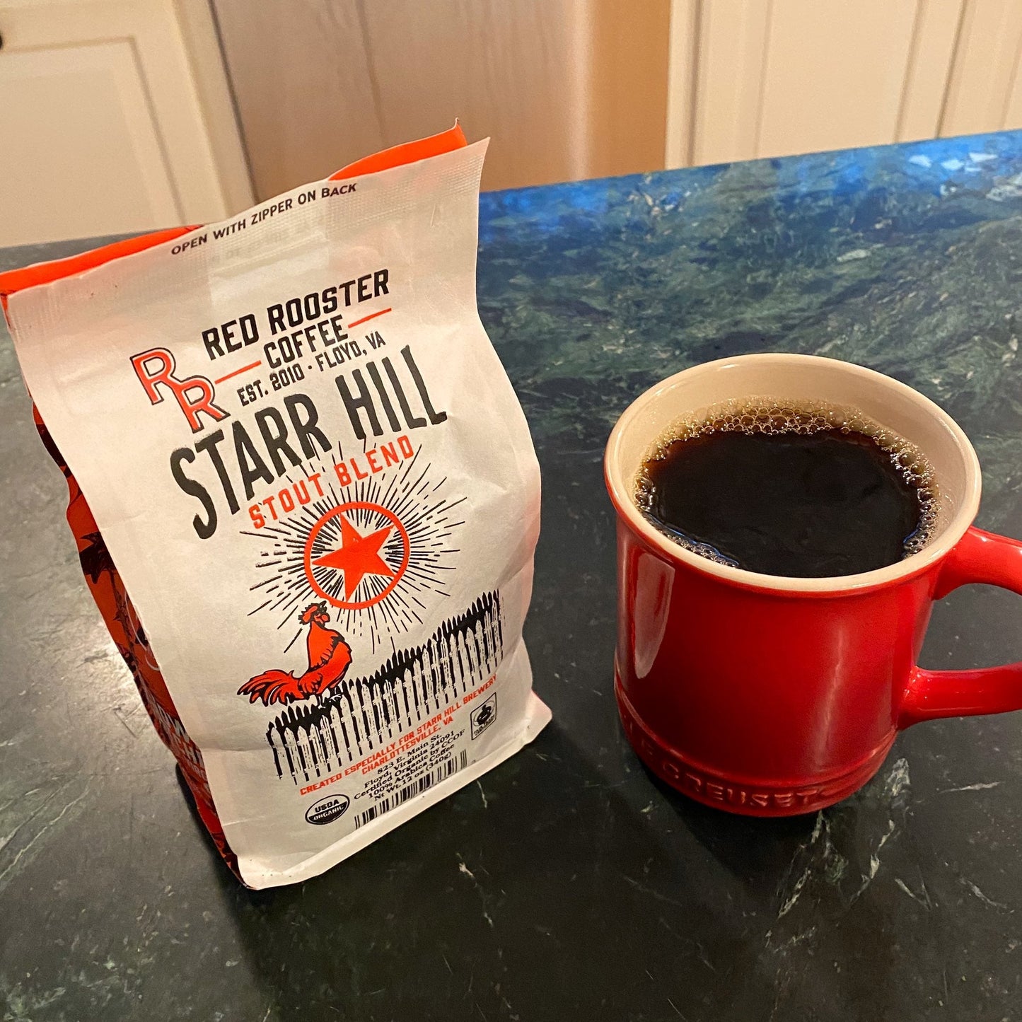 Organic Starr Hill Stout Blend - Coffee Beans for Home and Office Brewing